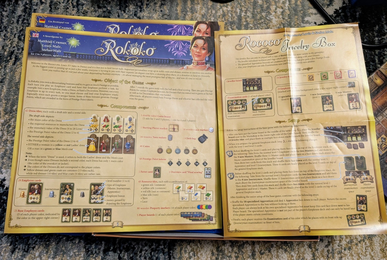 English/german Pegasus Spiele Edition + Jewelry Box Exp