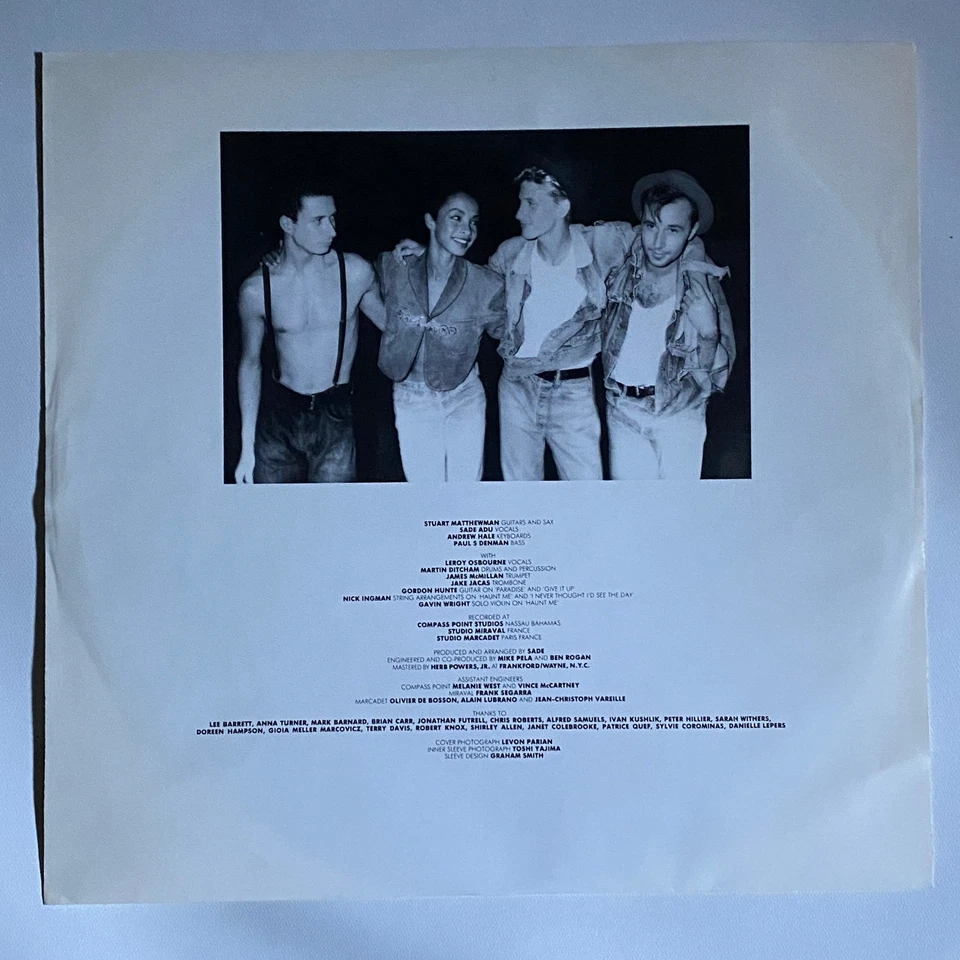 Sade - Stronger Than Pride Vinyl LP Epic OG OE44210 VG+/NM - Image 3 of 4