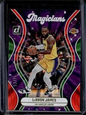 2023-24 Panini Donruss LeBron James Magicians Red and Green Laser Holo #/75