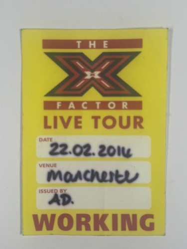The X Factor Working Pass Orig The Live Tour Manchester Evening News Arena 2014 - Picture 1 of 12