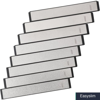 Sharpening Stones 8-Piece Diamond 100-3000 Grit Whetstone Set