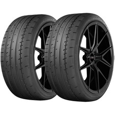 Qty 2 24540r17 Yokohama Advan Apex V601 95y Xl Black Wall Tires