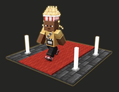 Minecraft   Popcorn Bucket Hat & Butter Shirt DLC | Bedrock | FAST DELIVERY  