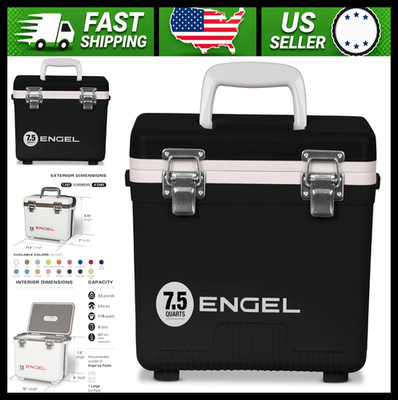 Engel 7.5qt Leak-Proof Drybox Cooler Hard Shell Lunchbox