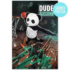 Dude Perfect Signed Poster Autograph Cast Slam Dunk Epic Panda