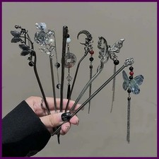 2026 New Chinese Style Butterfly Flower Tassel Hair Stick for Women Vintage