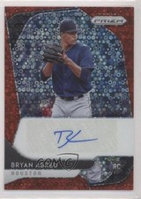 2020 Panini Prizm Rookie Quick Pitch Red Donut Circle 4/35 Bryan Abreu Auto 2p7