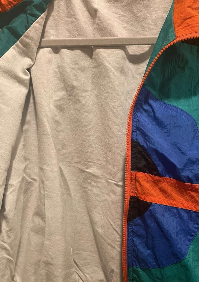 Chaqueta cortavientos vintage London Fog bloques de colores para hombre pequeña arte clásico retro Foto 4 de 4