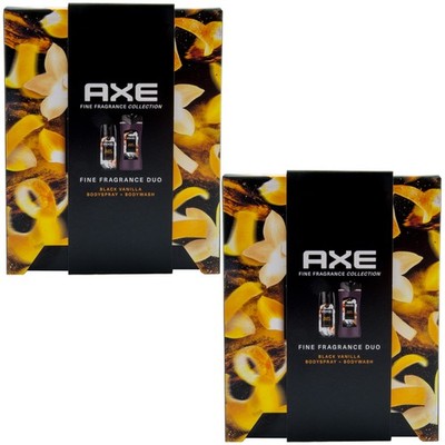 Axe Geschenkset Black Vanilla 2 Set`s = 2 x 150ml Bodyspray + 2 x 300ml Duschgel