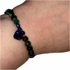Kids Bracelet with Charm Blue and Green Colors for Girls