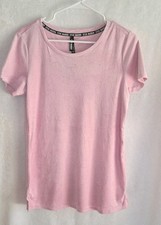 New Steve Madden Womens Sleep Shirt Pink Velour Rhinestones Size Small NWT