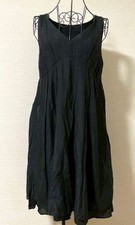 Margaret Howell Black Sleeveless A-Line Dress Size 3