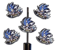 5 Pc Sonic Skateboard - Acrylic Focal Beads - For Beadable Pens & Jewelry Crafts
