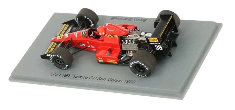 Spark S3916 Life F190 #39 San Marino GP 1990 - Bruno Giacomelli 1/43 Scale - Image 2 of 4