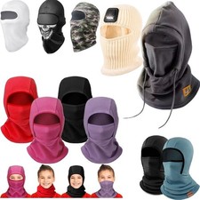 Warm Fleece Balaclava Face Mask  Christmas Winter Neck Gaiter for Boys  Girls