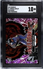 2023 Panini Donruss Jordan Lawlar Unleashed SGC 10 Gem Mint Pink Fireworks