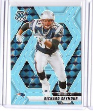 2025 Mosaic Richard Seymour Blue Fluorescent Prizm SP Parallel Card #'d 05/15