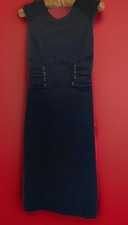 Lipsy Women's Sleeveless Dress bodycon Knee Length, Black, Tight Fit, Size 10
