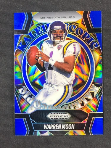 2025 Panini Prizm Black - Kaleidoscopic Blue Prizm #25 Warren Moon /199 YT92