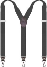 Retro Y Suspenders for Men Heavy Duty Big and Tall Hooks for Belt Loop Jeans ...