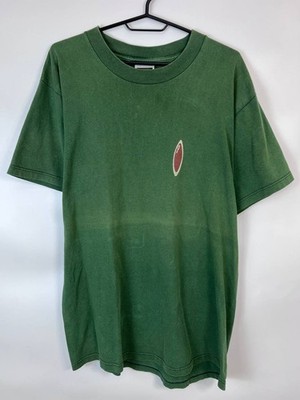 VINTAGE WAVE RAVE TEE TULTEX GREEN SURF SKATE STREETWEAR USA SIZE L