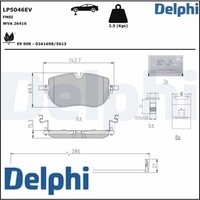Delphi LP5046EV Bremsbelagsatz FüR Scheibenbremse Bremsbelagsatz