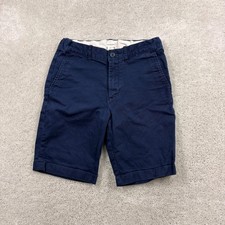 Crewcuts Shorts Kids Size 14 Blue Flat Front Chino School Khakis Adjustable