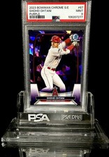 2023 Bowman Chrome Sapphire Edition SHOHEI OHTANI #67 Purple /25 PSA 9 MINT