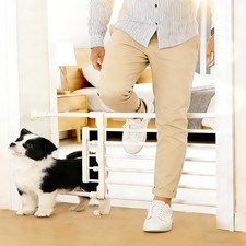 Dog Gate with Small Pet Door for Small Dogs Puppies 23.6-38 Inch Wide Adjusta...