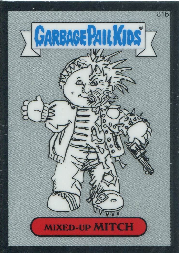 Garbage Pail Kids Chrome Series 2 Pencil Art Concept 81b MIXED-UP MITCH