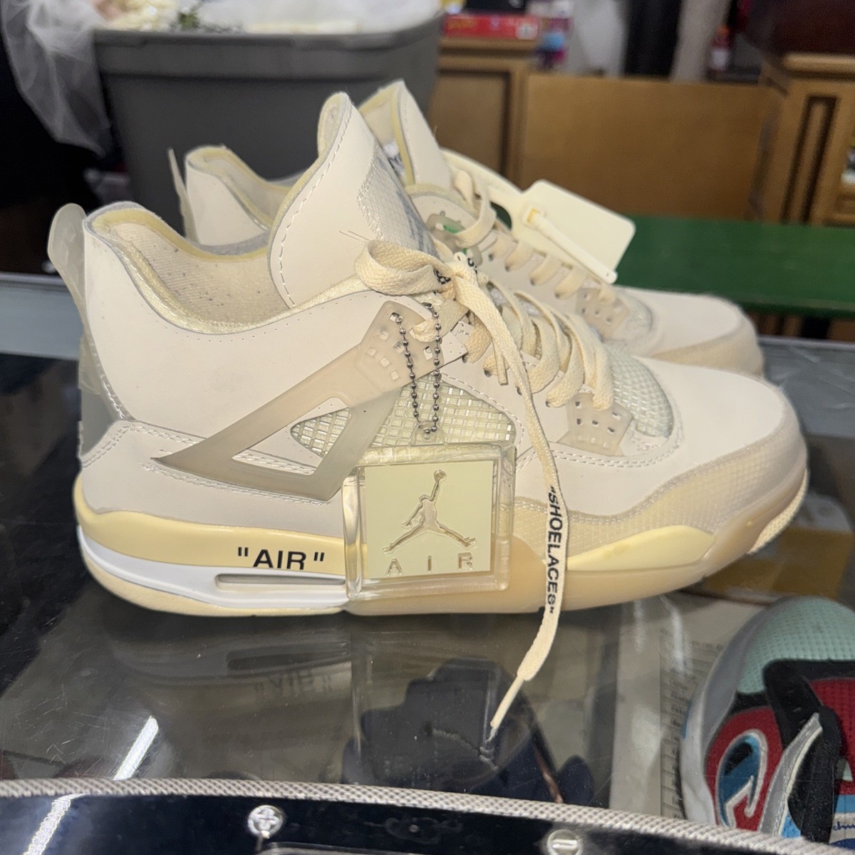 Size 12 W (10.5 M) - Jordan 4 SP x Off-White Mid Sail W | BRAND