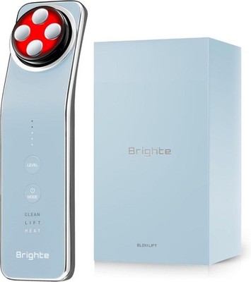 Brighte ELEKI LIFT Ice Blue Facial Device EMS RF LED Rechargeable From Japan