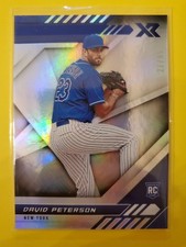 2021 Panini XR Blue #17 David Peterson 27/99 - New York Mets