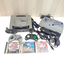 Sega Saturn Console with Virtua Gun, Virtua Stick, 2 controllers & 3 games VG904