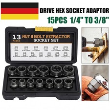 15 Stk Schraubenausdreher Nuss Stecknuss Ausd...
