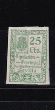 España - Guerra Civil - Sevilla - Diputacion  - Auxilio Desvalidos  -MNH
