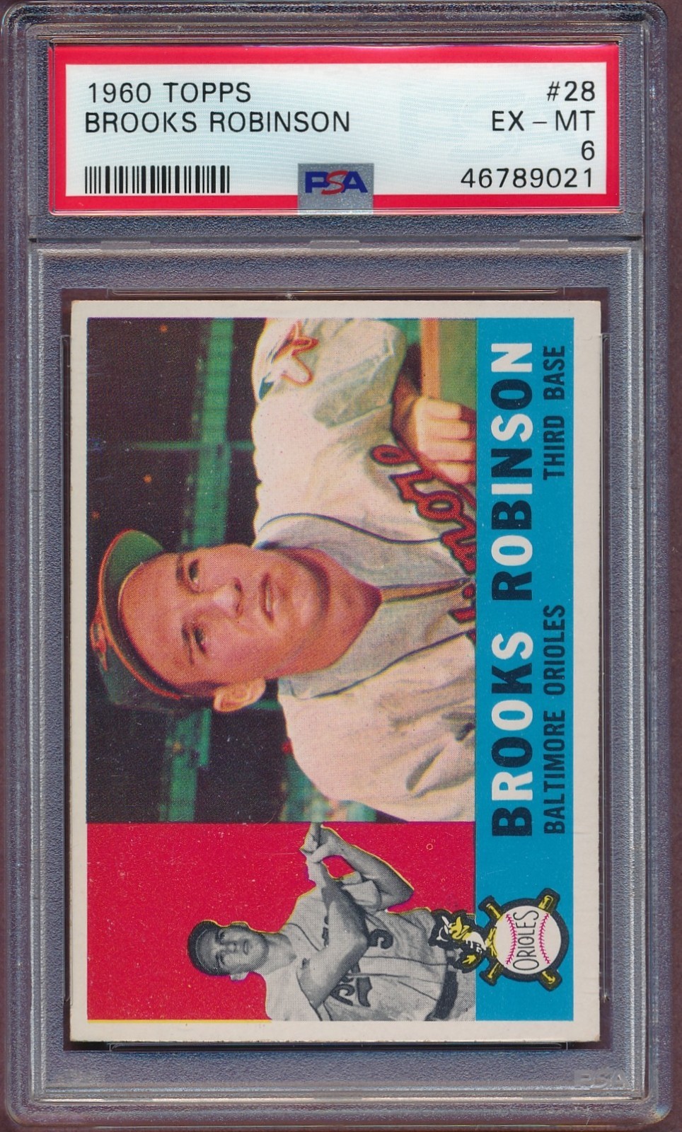 1960 Topps Brooks Robinson #28 PSA 6!!
