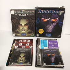 StarCraft Base Game + Expansion Set: Brood War (PC, 1998) Set - Tested, Works!