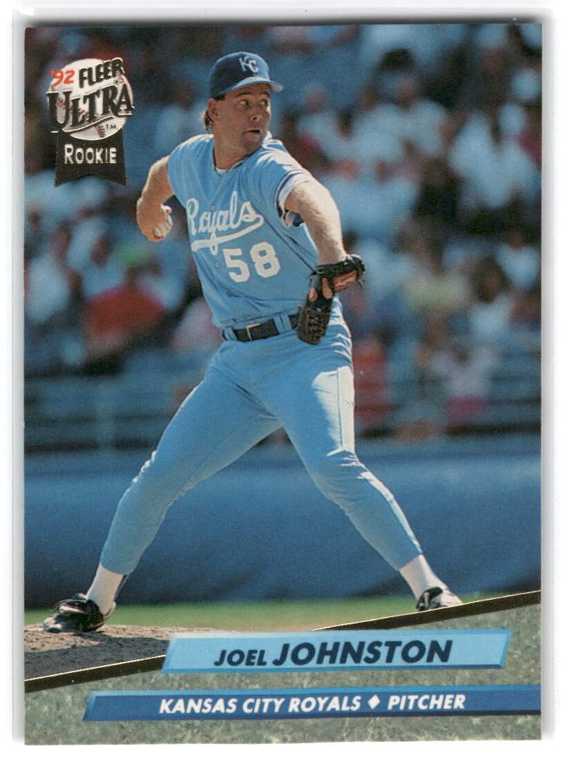 Joel Johnston 1992 Ultra Baseball #72 Kansas City Royals