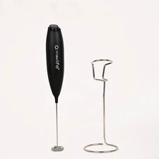 Electric Milk Frother Handheld for Whisk & Coffee Foamer Wand with Stand