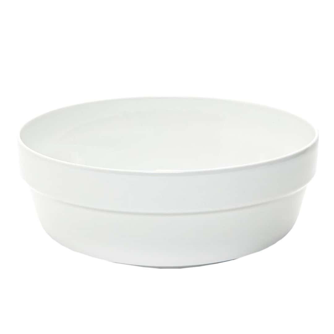 Stackable Salad Bowl Roma White Porcelain Ø 24 Cm - Saturnia