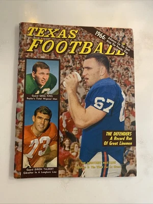 1966 Dave Campbell's Texas Football Annual Magazine John LaGrone, Pipes, Talbert - Image 1 of 4