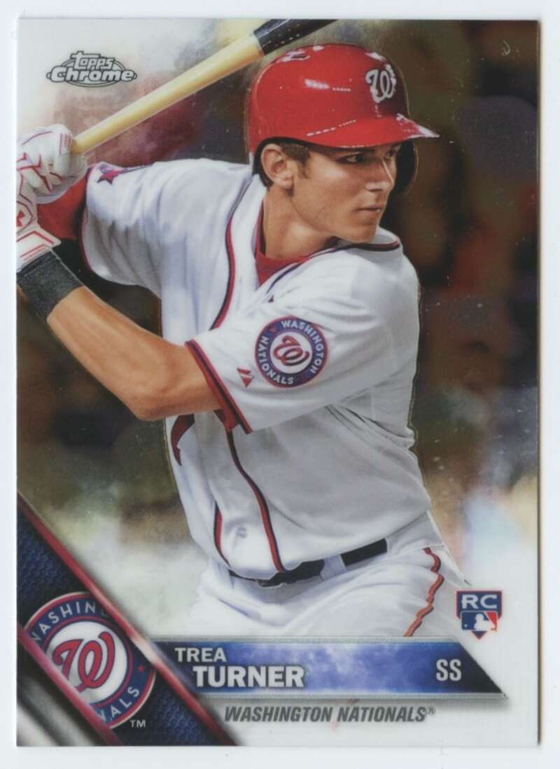 2016 Topps Chrome #32 Trea Turner NM-MT RC Rookie Nationals