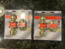 SET OF 2 NEW Defiant Keyed Entry Combo Pack - 831 212 Bright Brass Finish
