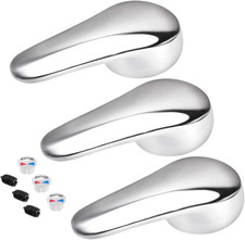 Faucet Lever Handle,40Mm Cartridge Single Metal Lever Handle Replacement 3 Pcs