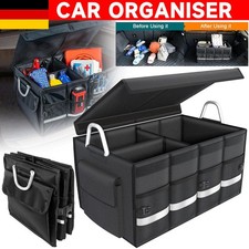 Kofferraumtasche Organizer Autobox Schwarze Auto Kofferraum Aufbewahrungsbox DE