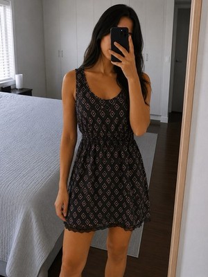 Clockhouse by C&A Sommerkleid Gr. 34 XS Boho Muster