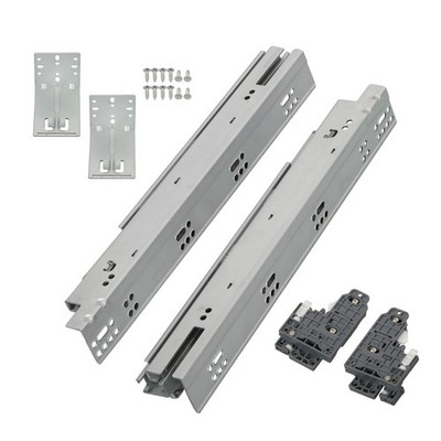 3D Adjustable Locking 1Pair 15 Inch 100LB Undermount Drawer Slides Soft Close