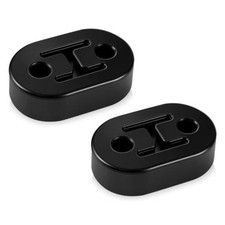 Rubber Exhaust Hanger, Muffler Exhaust System - Heavy Insulator - 2PCS - Black