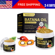 Raw Batana Oil for Hair Growth and Repair, 100 Pure Dr. Sebi Unrefined Batana O